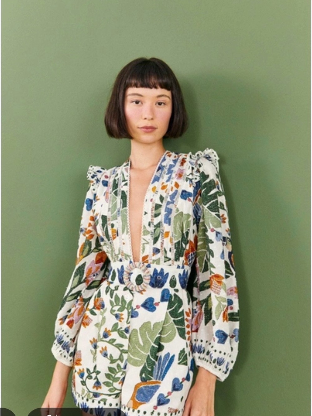 Farm Rio Summer Garden Romper NWT